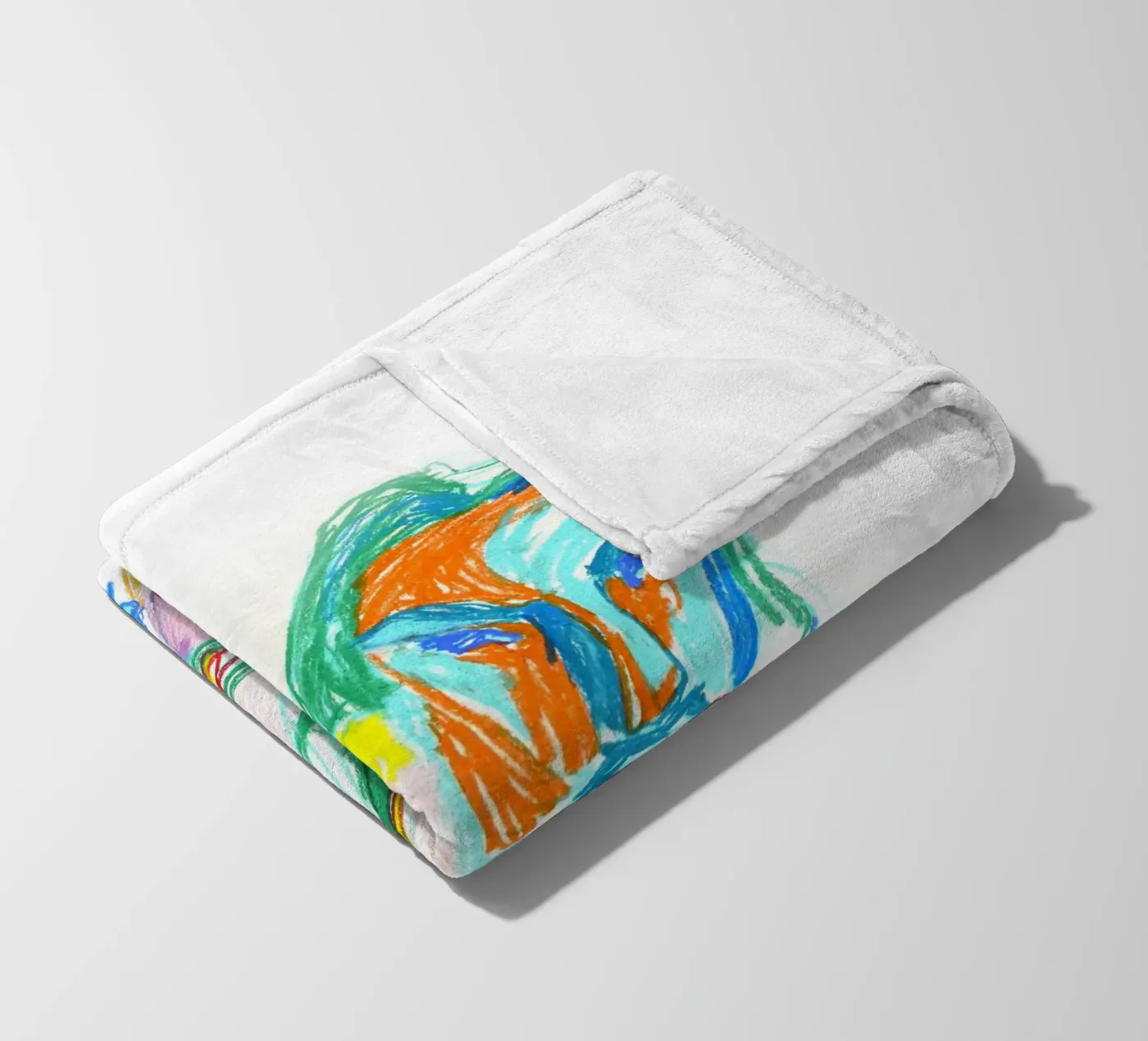 Spaghetti Fleecedecke von Silvaya