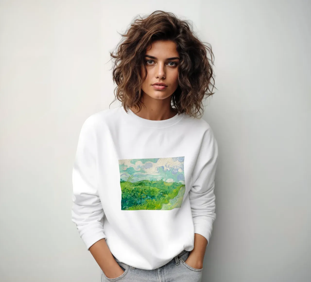colline verdi felpa da cloud shop