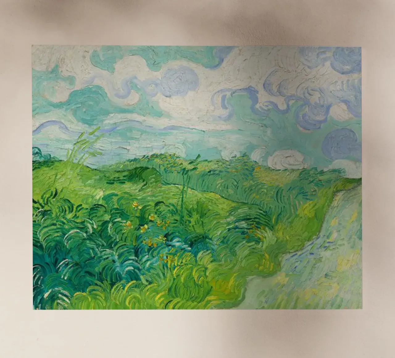 colline verdi pellicola backlit da cloud shop