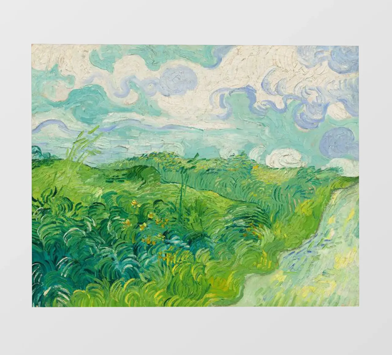 colline verdi pellicola backlit da cloud shop