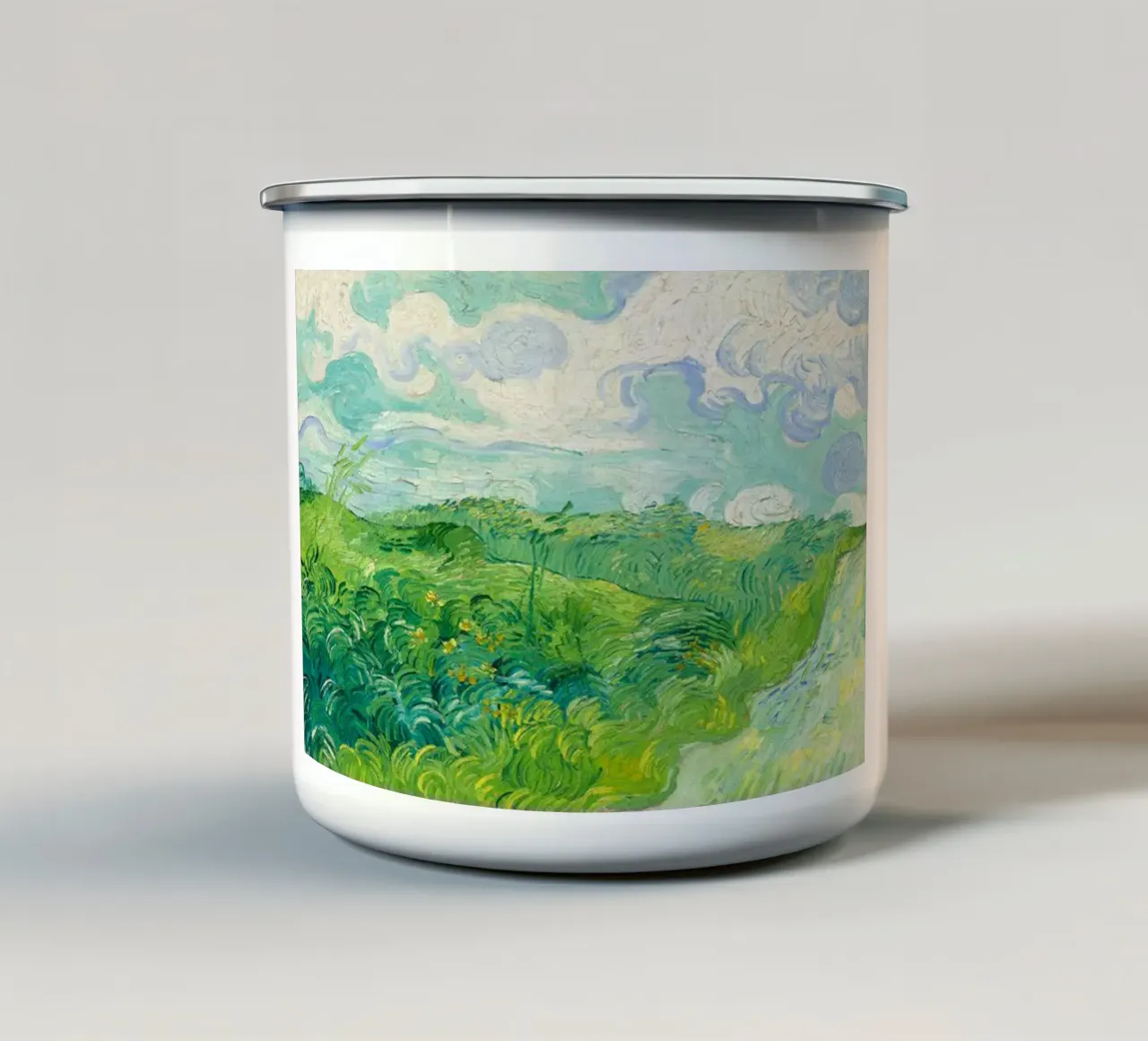 colline verdi tazza in smalto da cloud shop