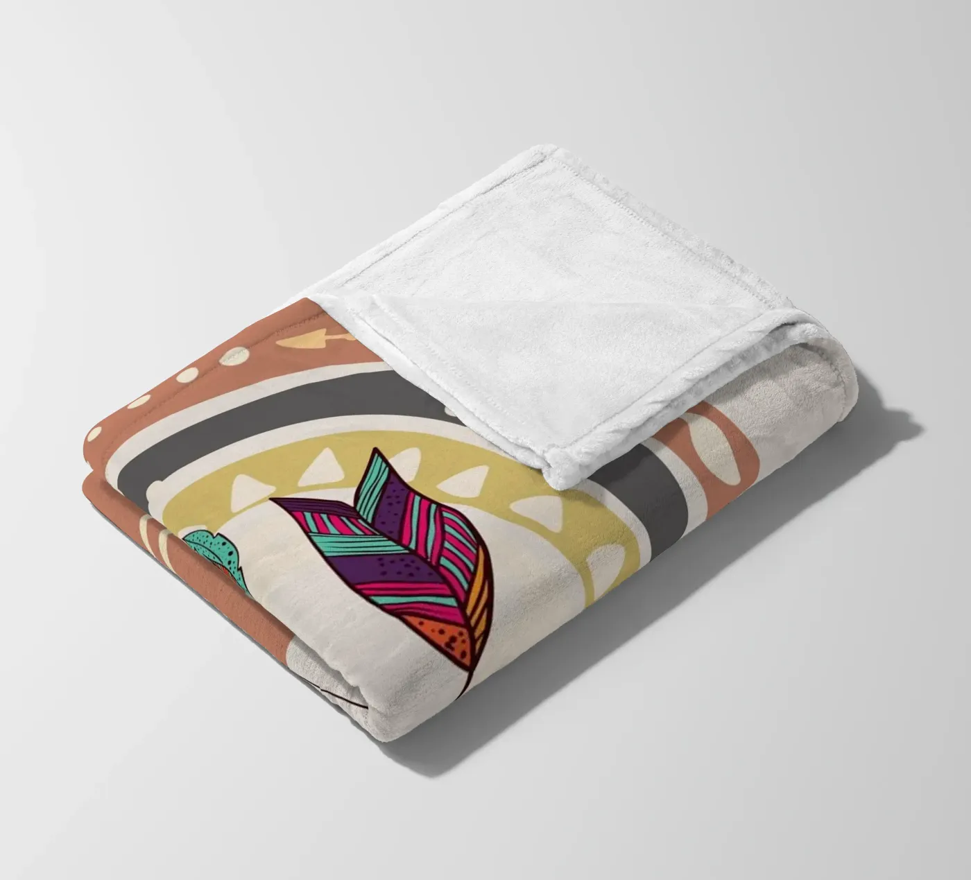 Boho native Fleecedecke von Little Dean