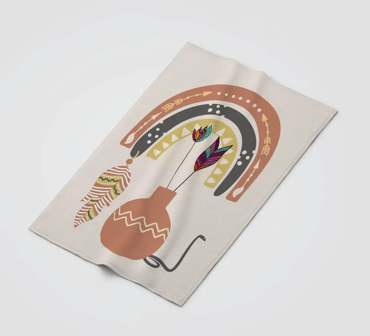 Boho-Eingeborene Fleecedecke von Little Dean