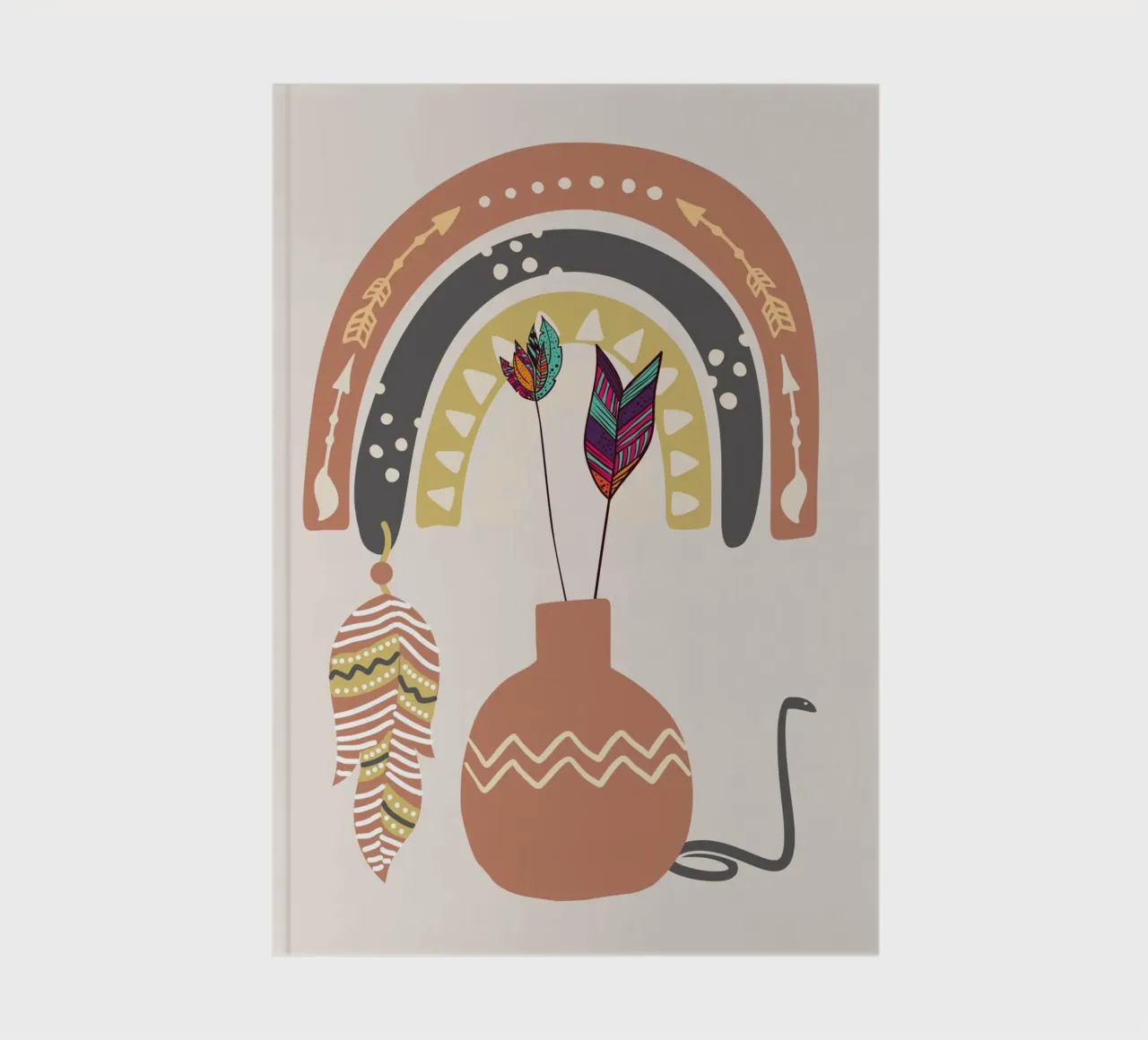 Boho native notebook by Little Dean