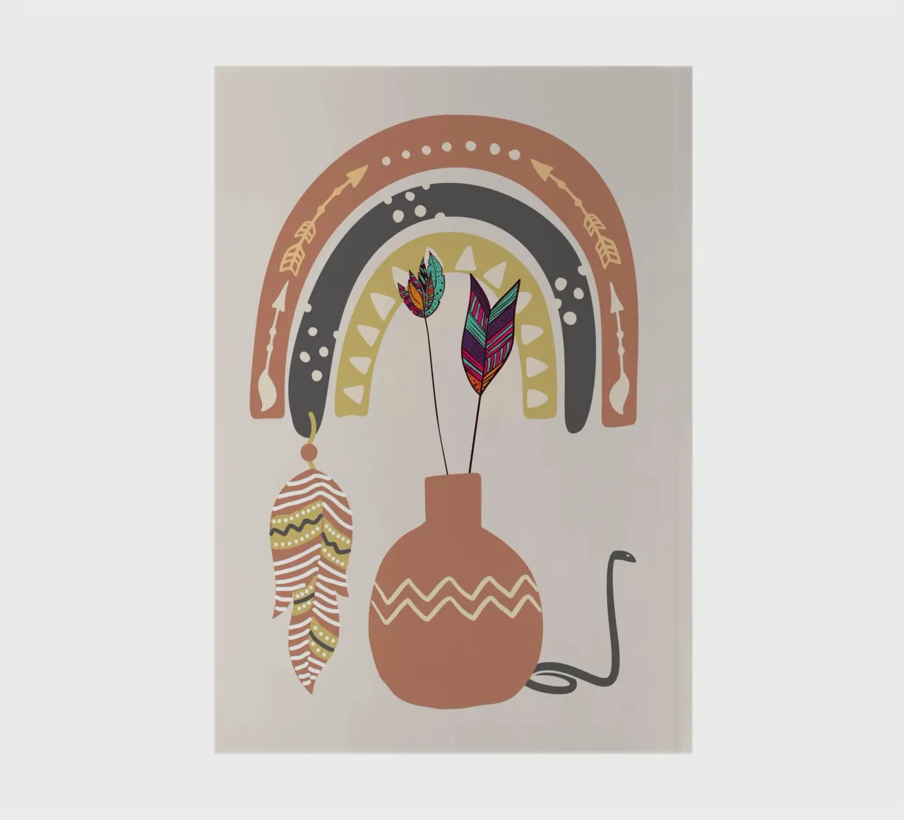 Boho native notebook by Little Dean