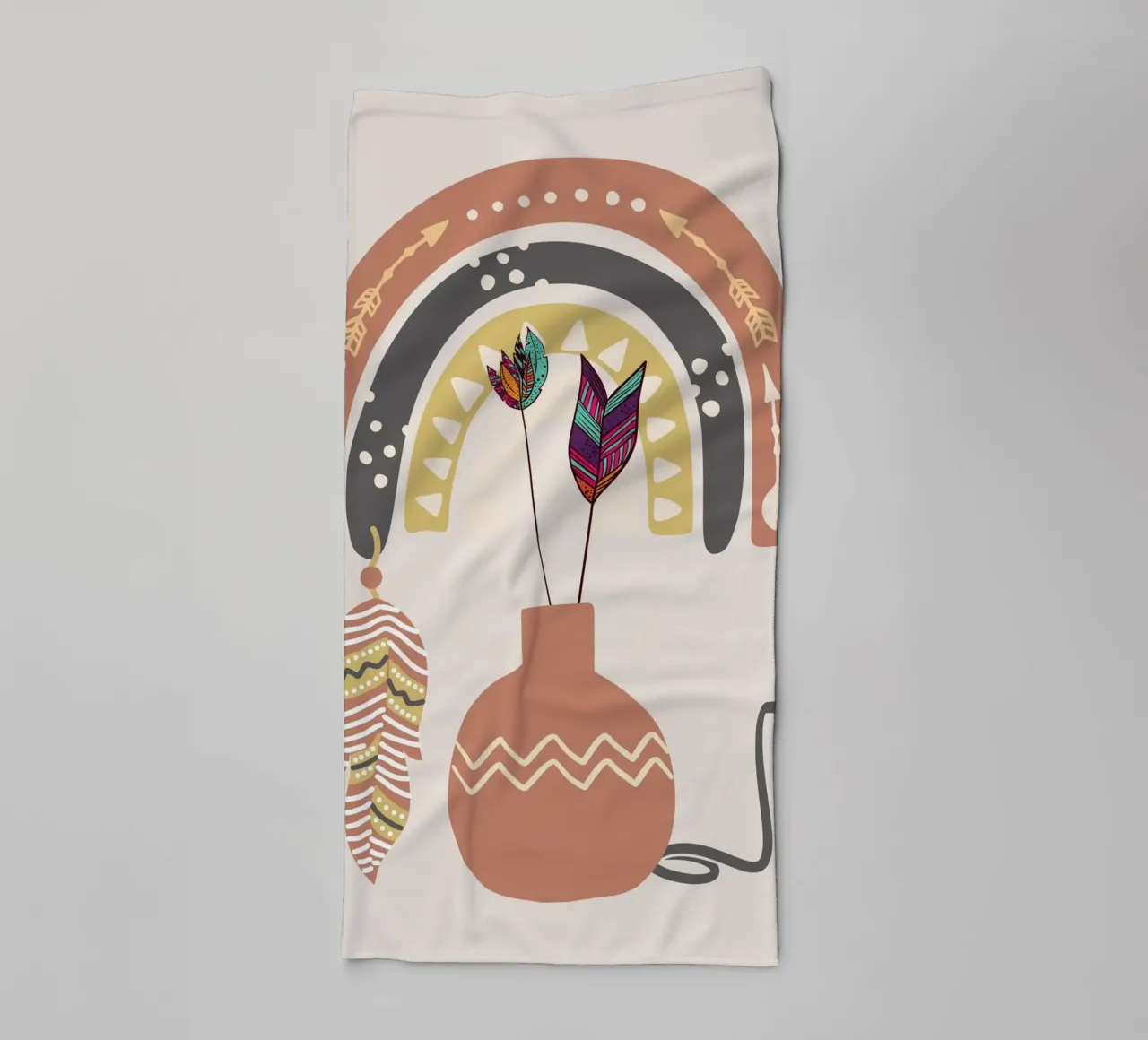 Boho native towel by Little Dean