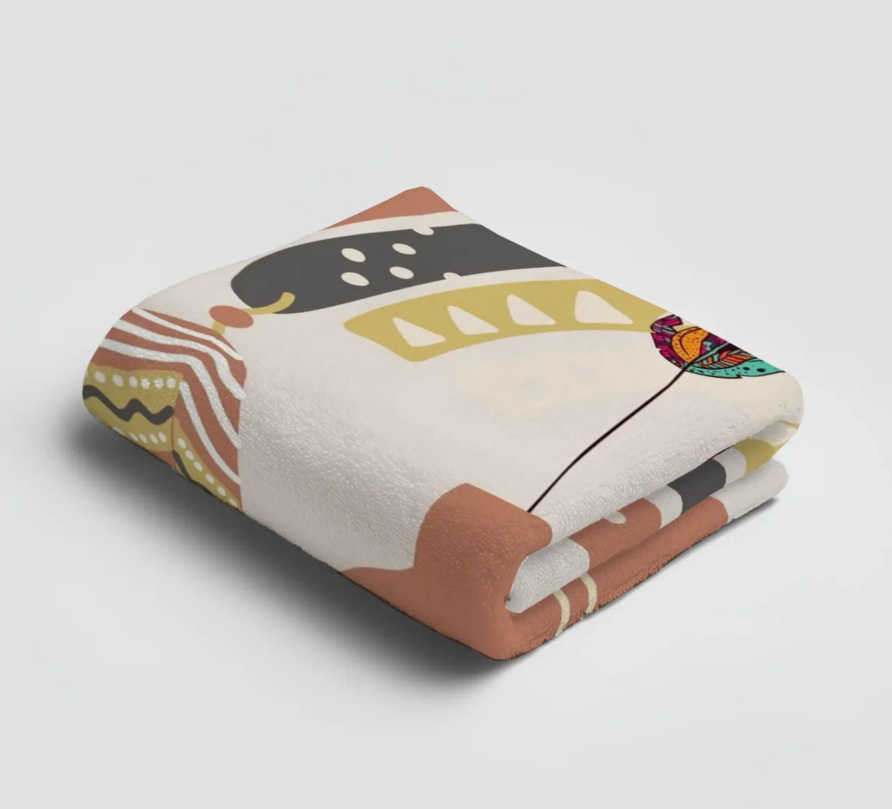 Boho native towel by Little Dean
