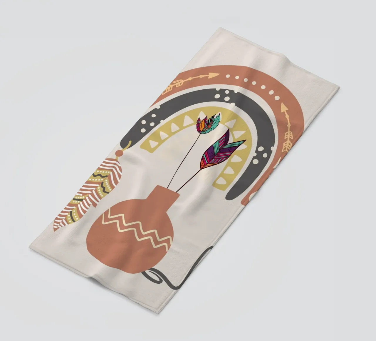 Oorspronkelijk bewoner strandhanddoek van Little Dean