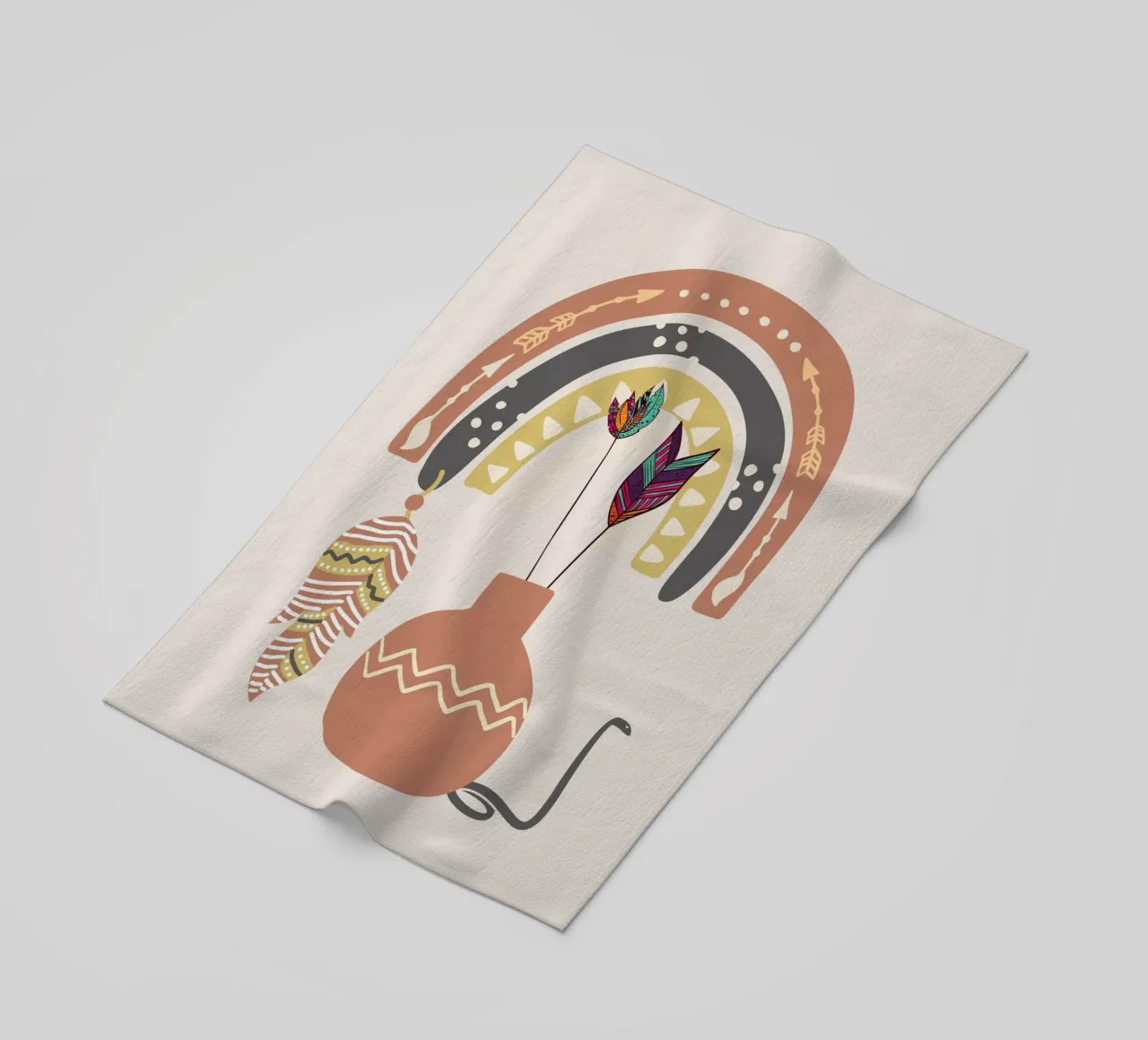 Oorspronkelijk bewoner strandhanddoek van Little Dean