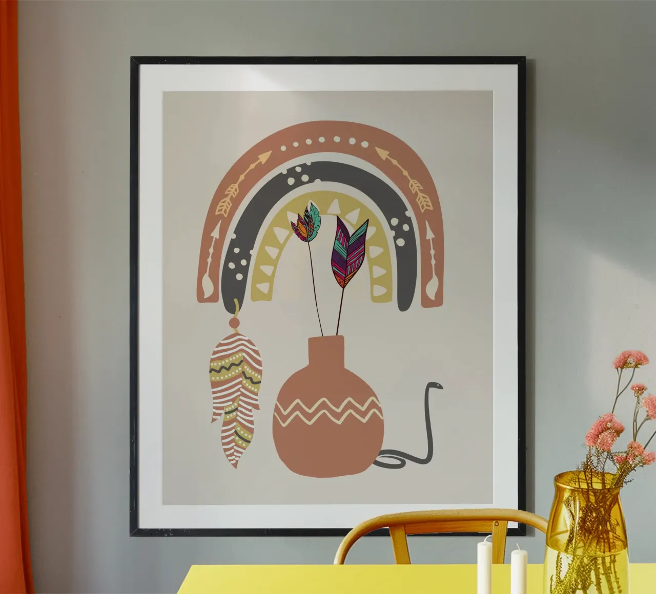 Boho native poster de Little Dean