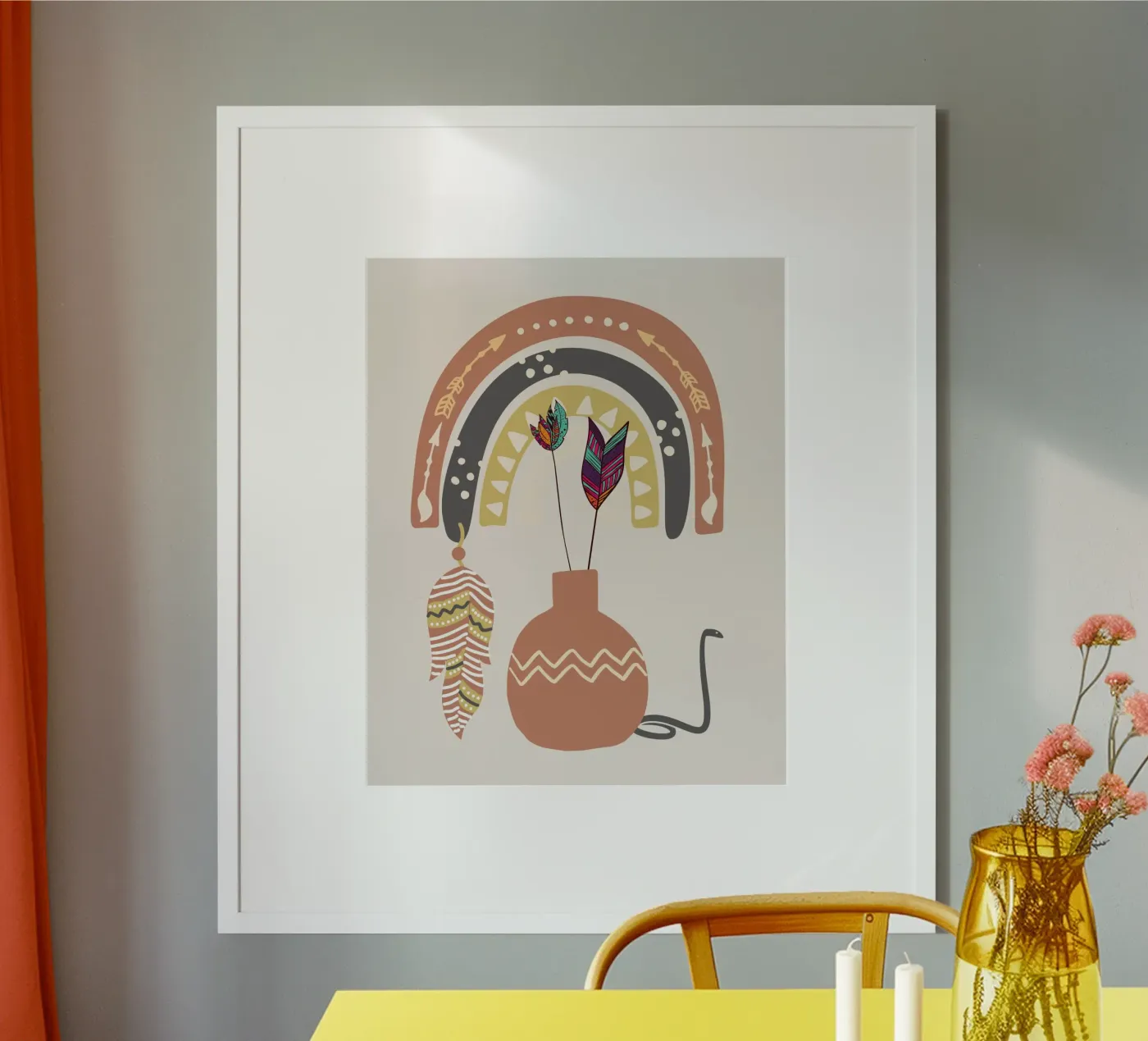 Boho native Poster von Little Dean