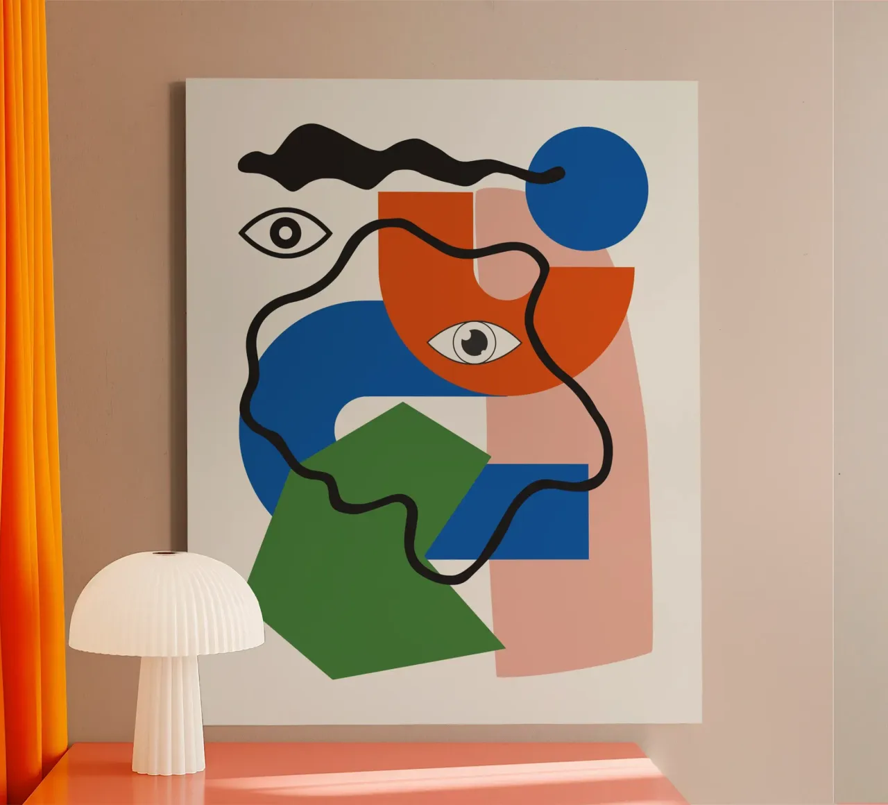 Elementi 02 tela con Cornice a cassetta da Little Dean