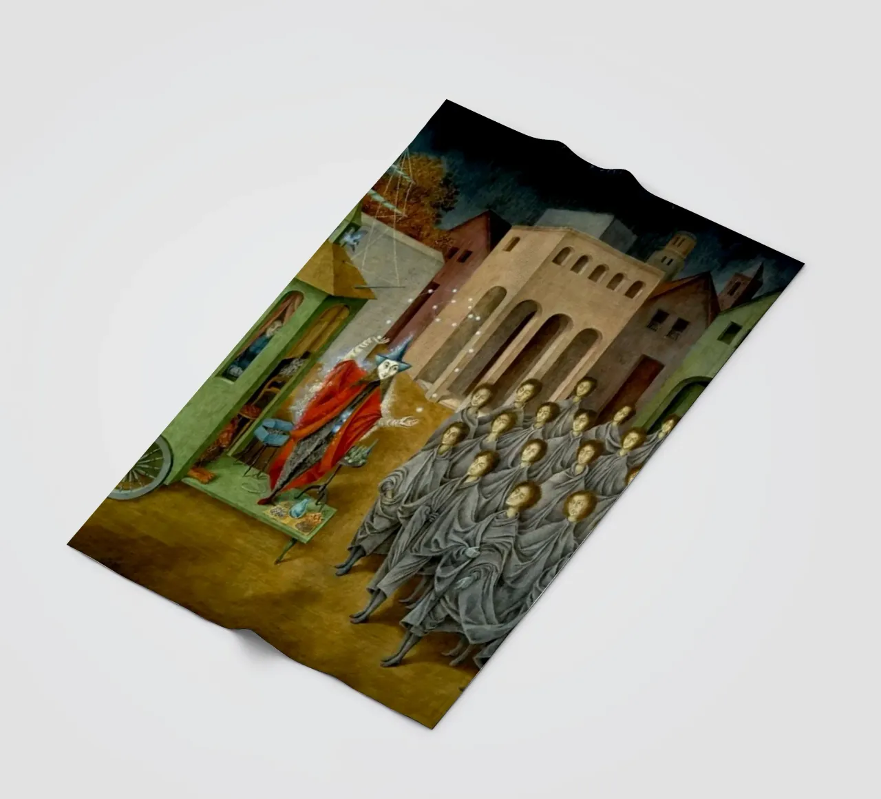 Remedios Varo Der Gaukler (Der Magier) Fleecedecke von Kunze Gallery