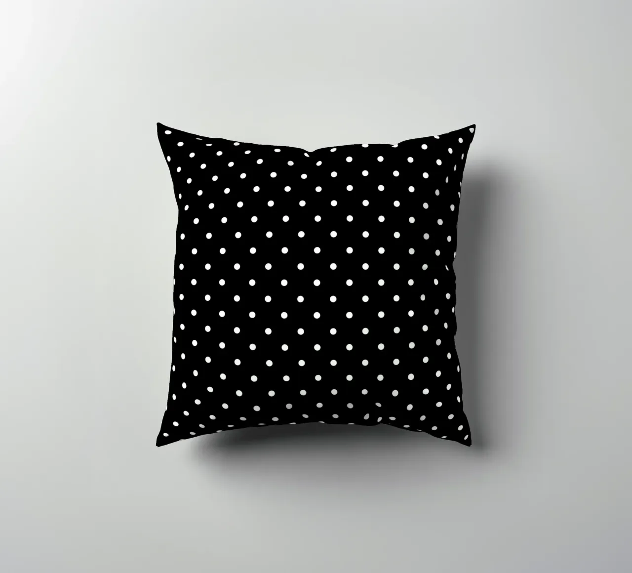 Minimal Basic Classic Polka Dots | Bianco su nero cuscino da Beauty in Simplicity