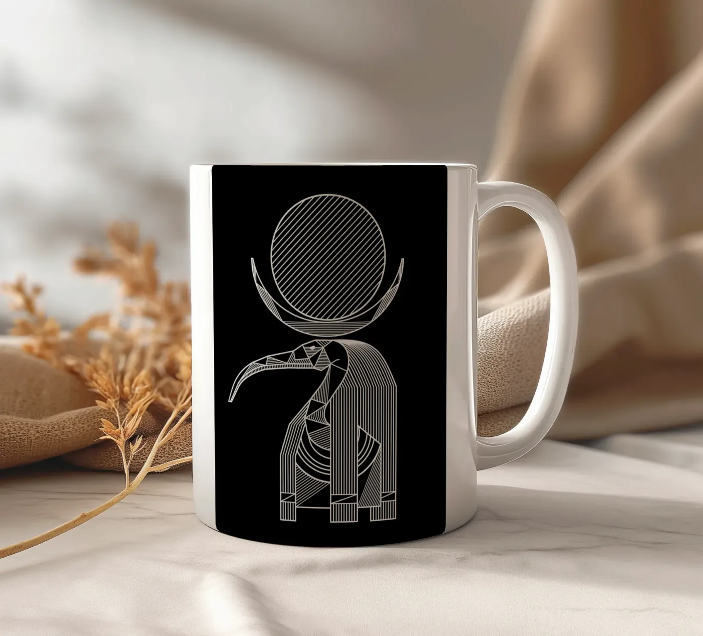 Thoth ceramic mug by Mariel Toigo