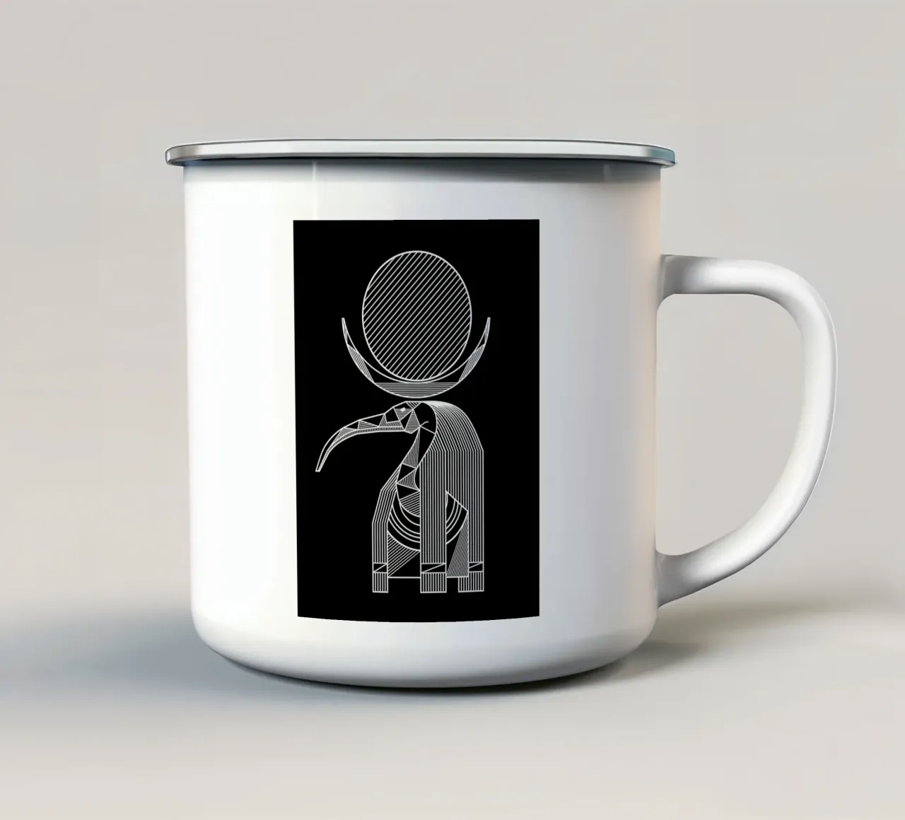 Thoth tazza in smalto da Mariel Toigo