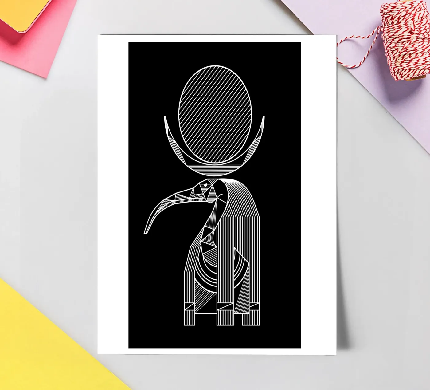 Thot planche autocollant de Mariel Toigo