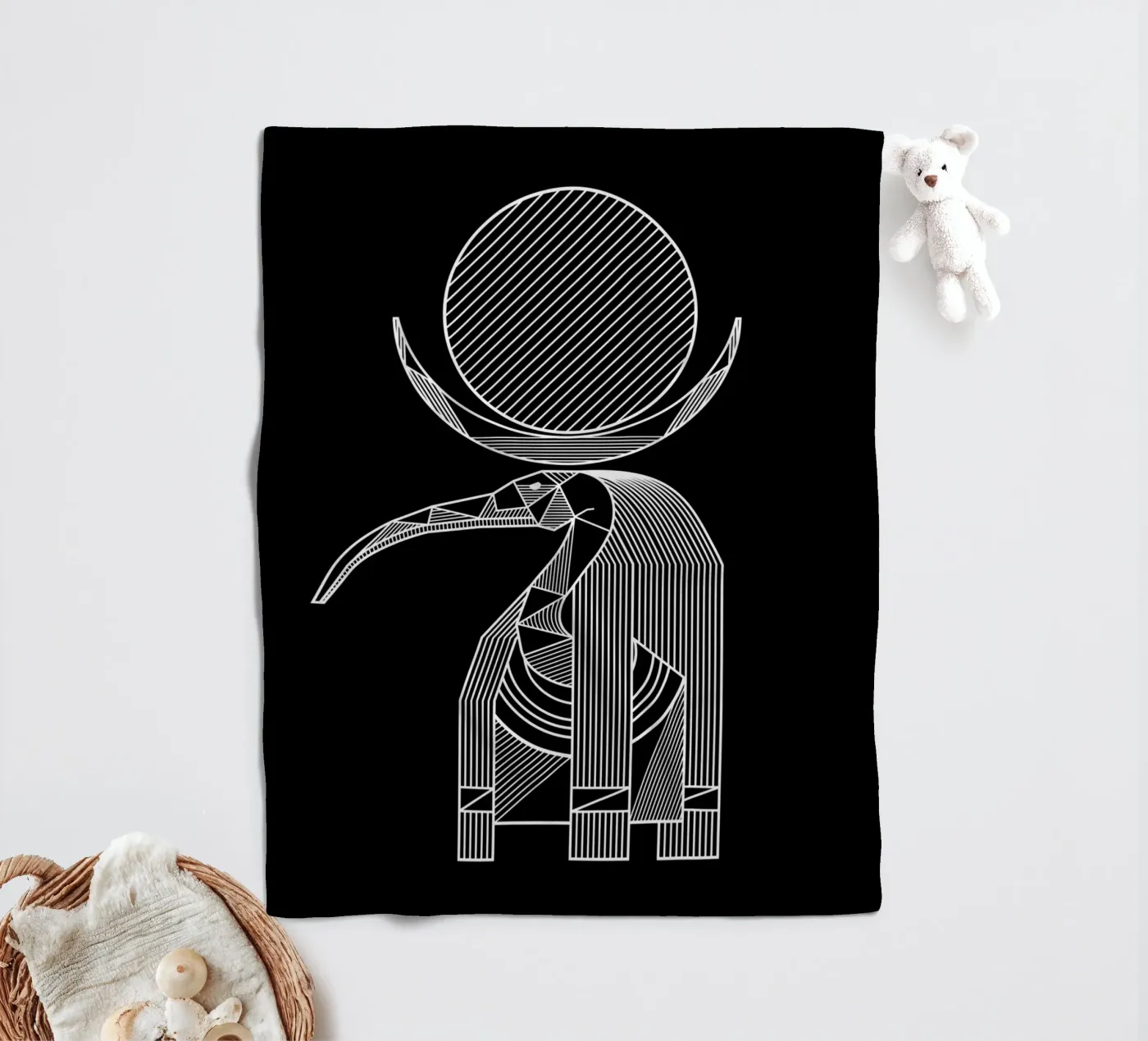 Thoth Fleecedecke von Mariel Toigo