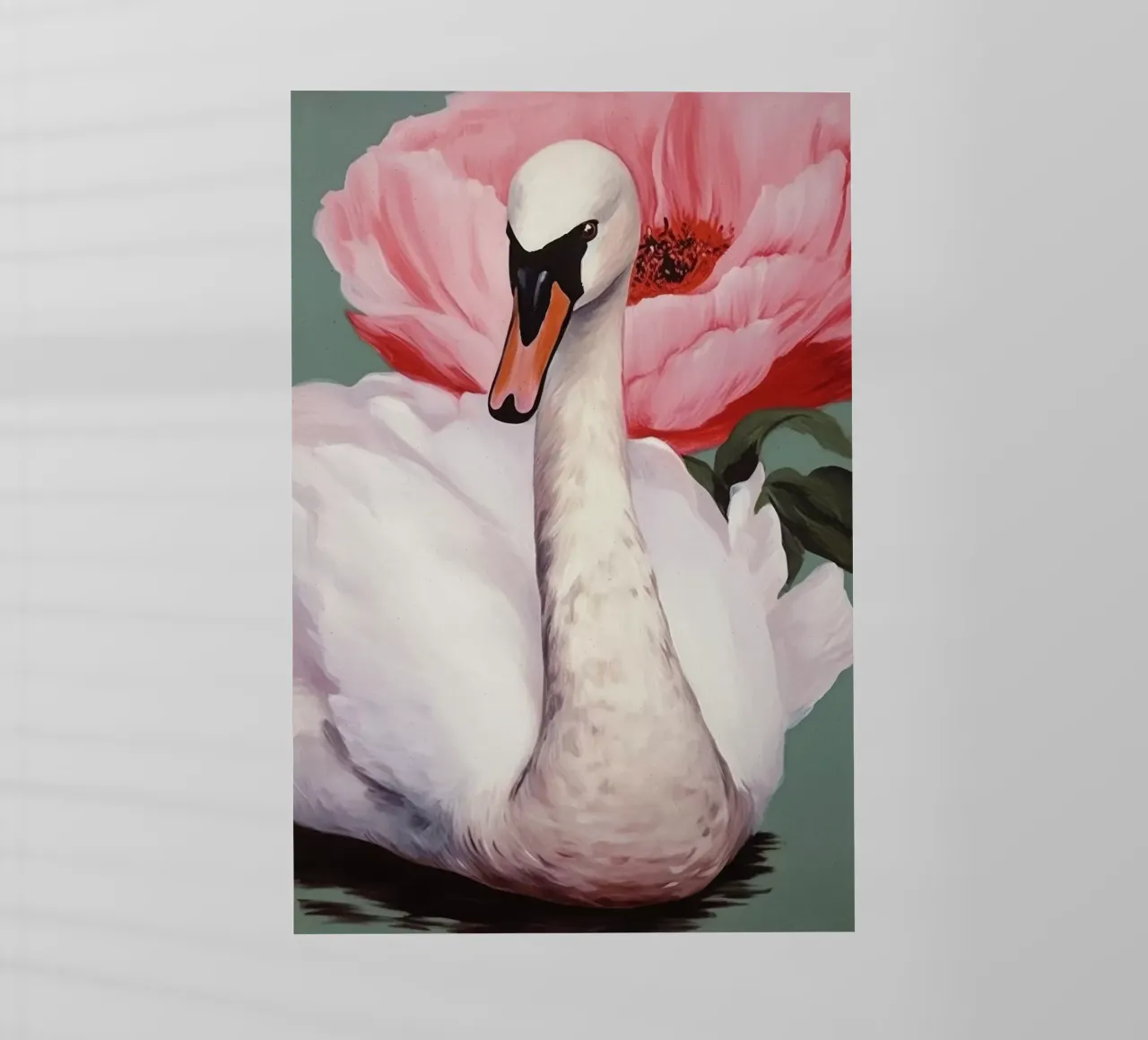 Swan And Flower pellicola backlit da treechild