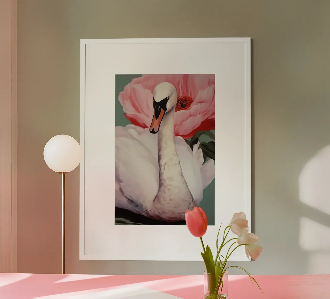 Swan And Flower poster da treechild