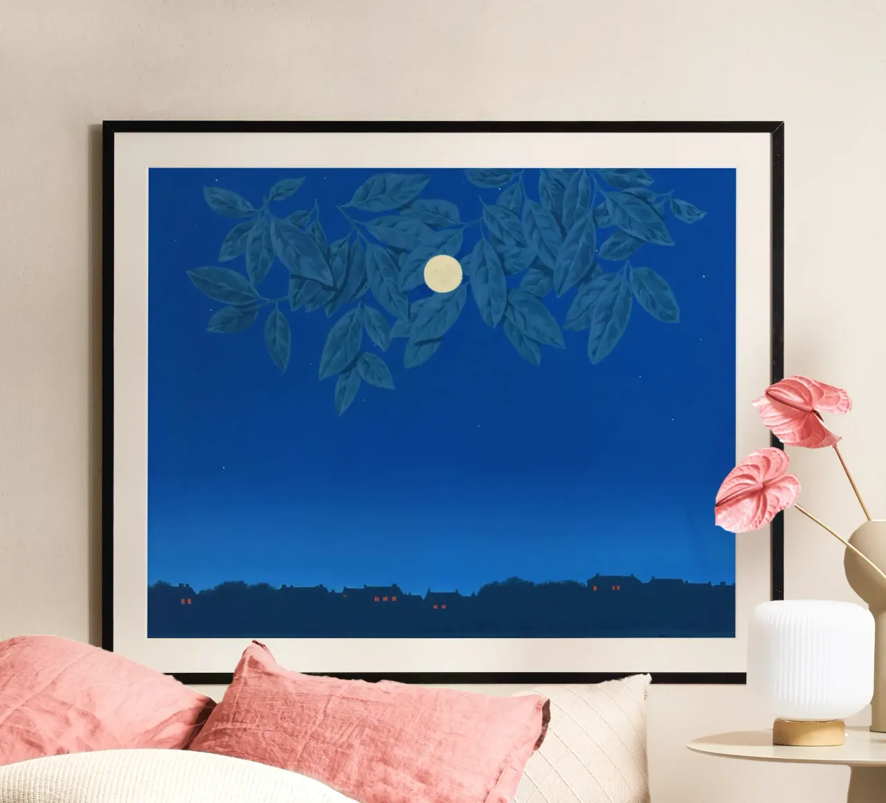 La Page Blanche (The Blank Page) by René Magritte poster by Classic Art Prints