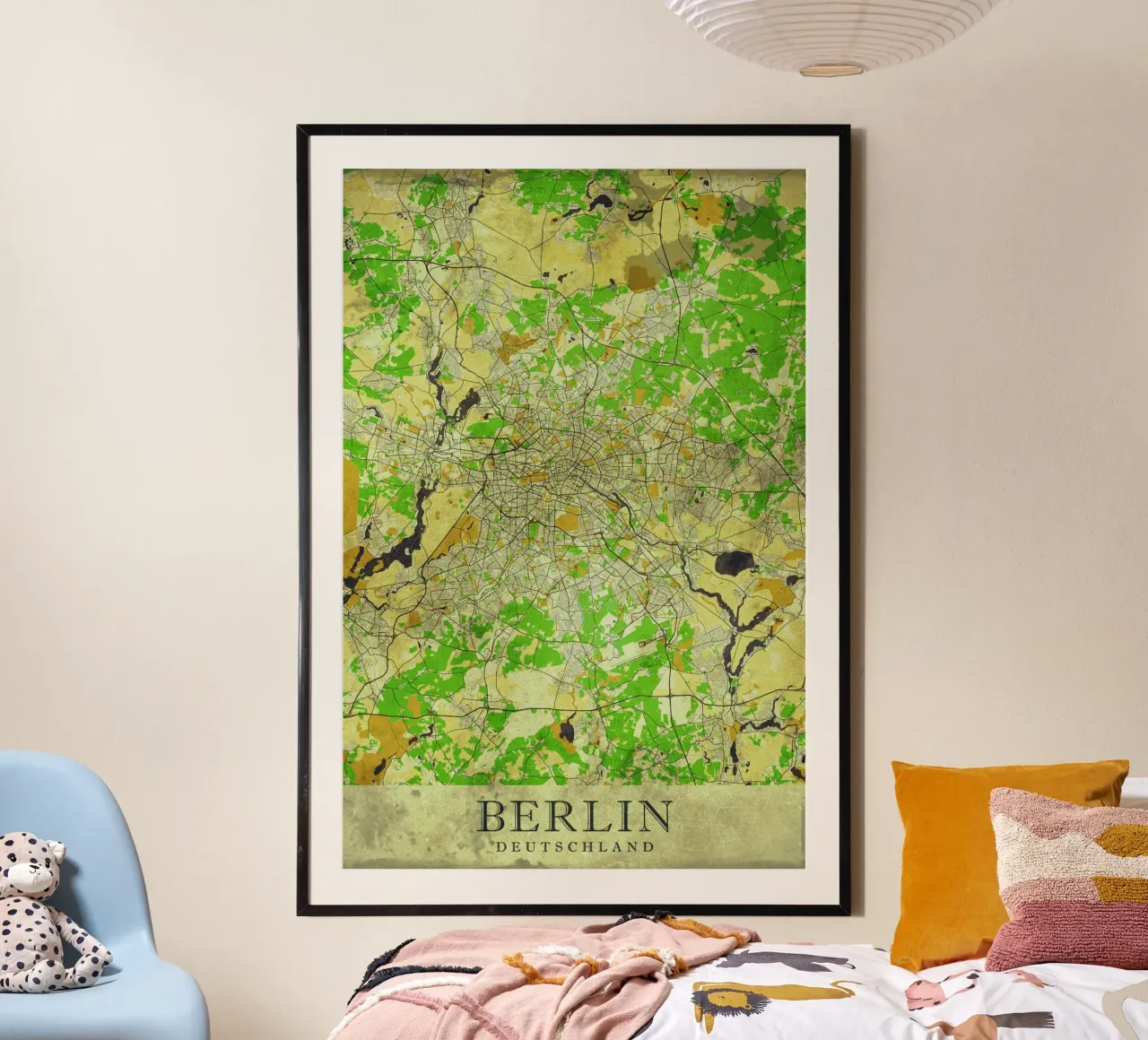 Mappa moderna della città di Berlino - Design minimalista poster da CityMapPoster