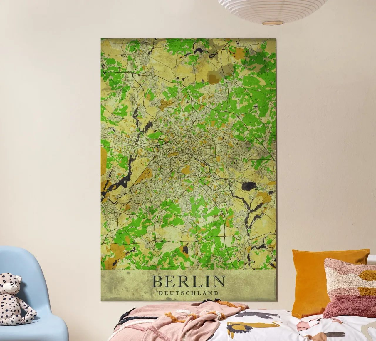 Mappa moderna della città di Berlino - Design minimalista poster da CityMapPoster