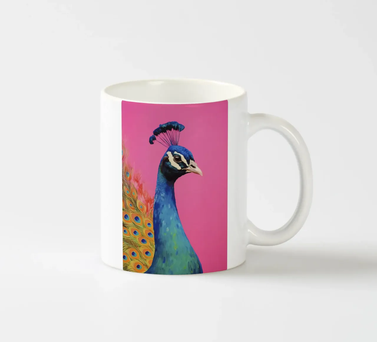 Beautiful Peacock tazza in ceramica da treechild