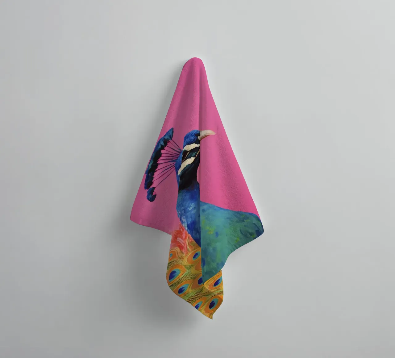 Beautiful Peacock towel by treechild