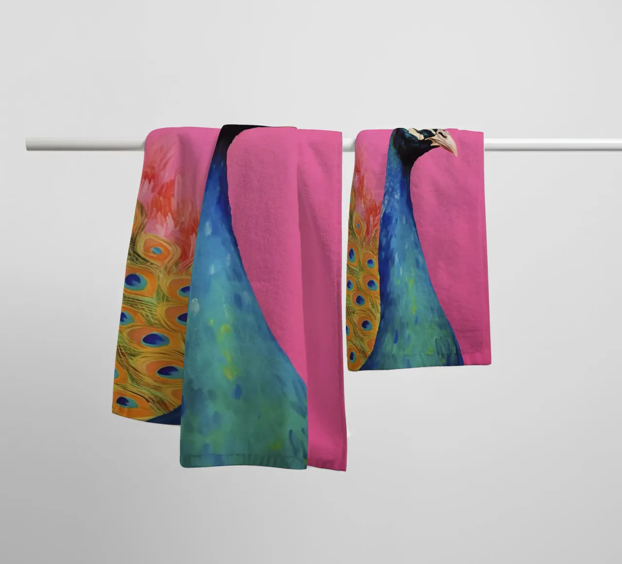 Beautiful Peacock towel by treechild