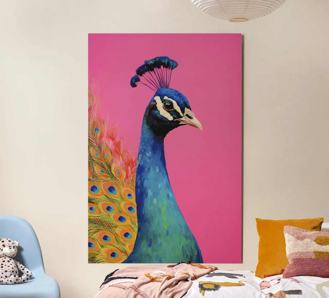 Beautiful Peacock alu-dibond by treechild
