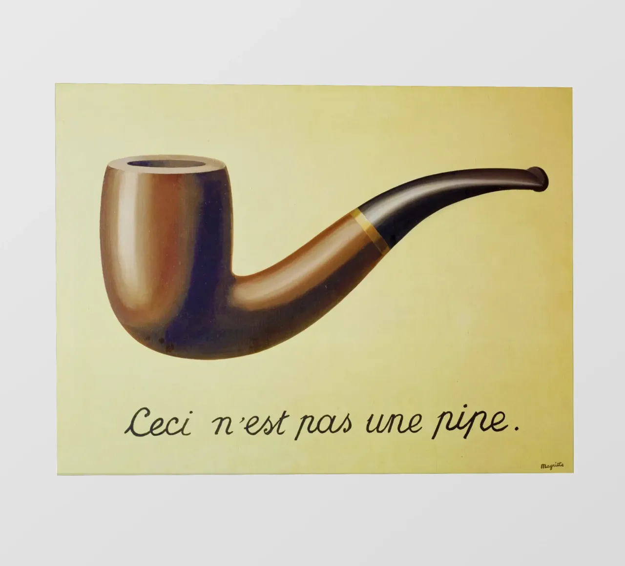 Ceci n'est pas une pipe) di René Magritte telo in pvc da Chérie Prints