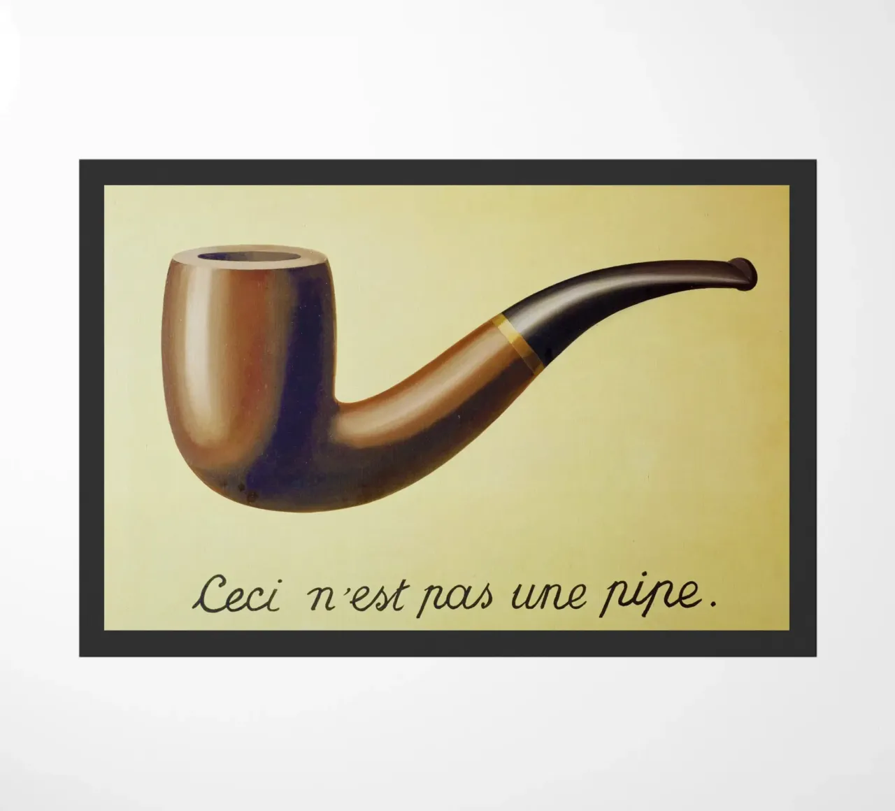 Ceci n'est pas une pipe) di René Magritte zerbino da Chérie Prints