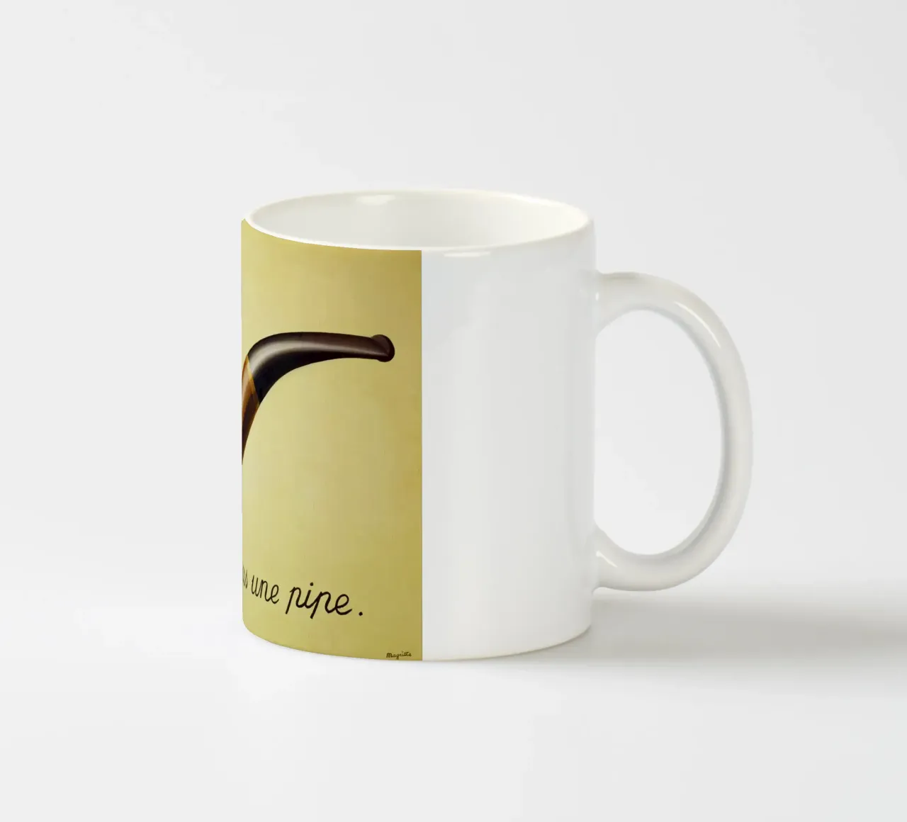 Ceci n'est pas une pipe) di René Magritte tazza in ceramica da Chérie Prints