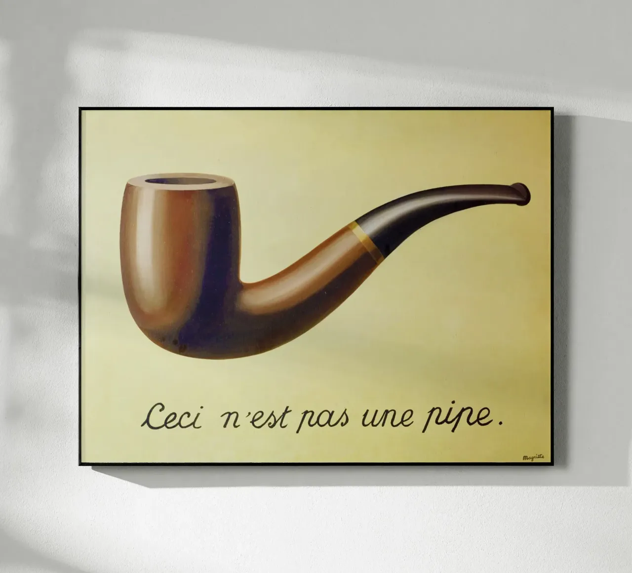 Ceci n'est pas une pipe) di René Magritte plexiglass da Chérie Prints
