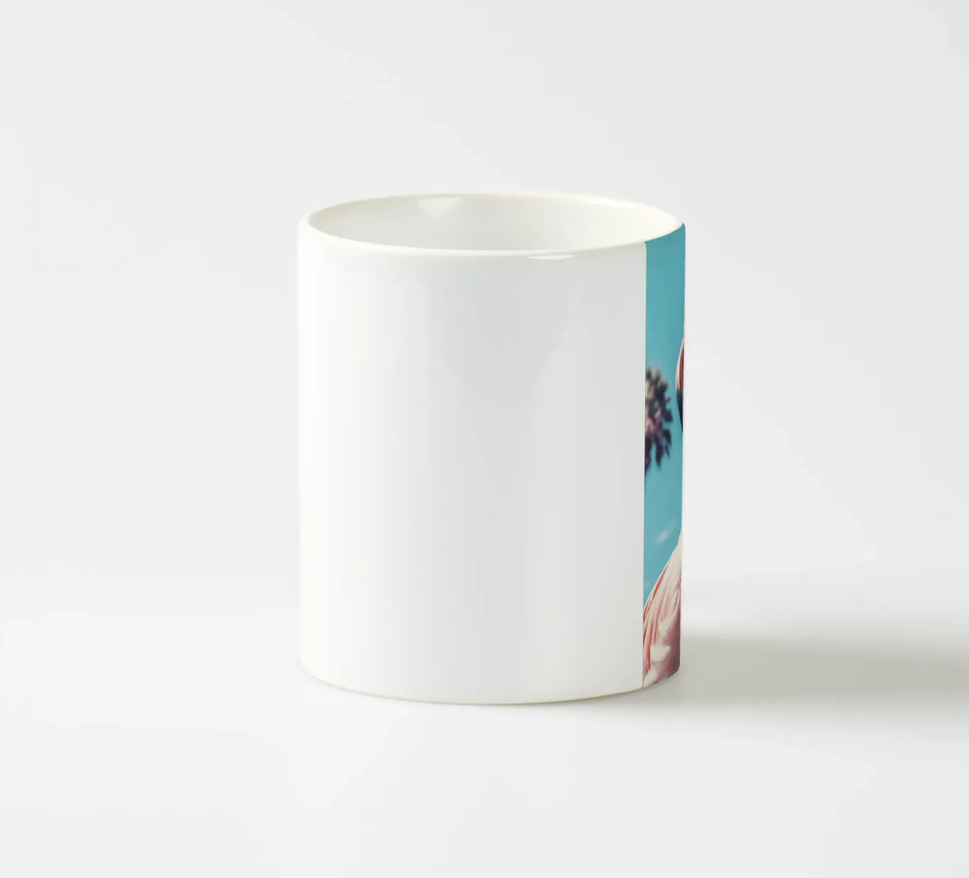 Flamingo ceramic mug by treechild