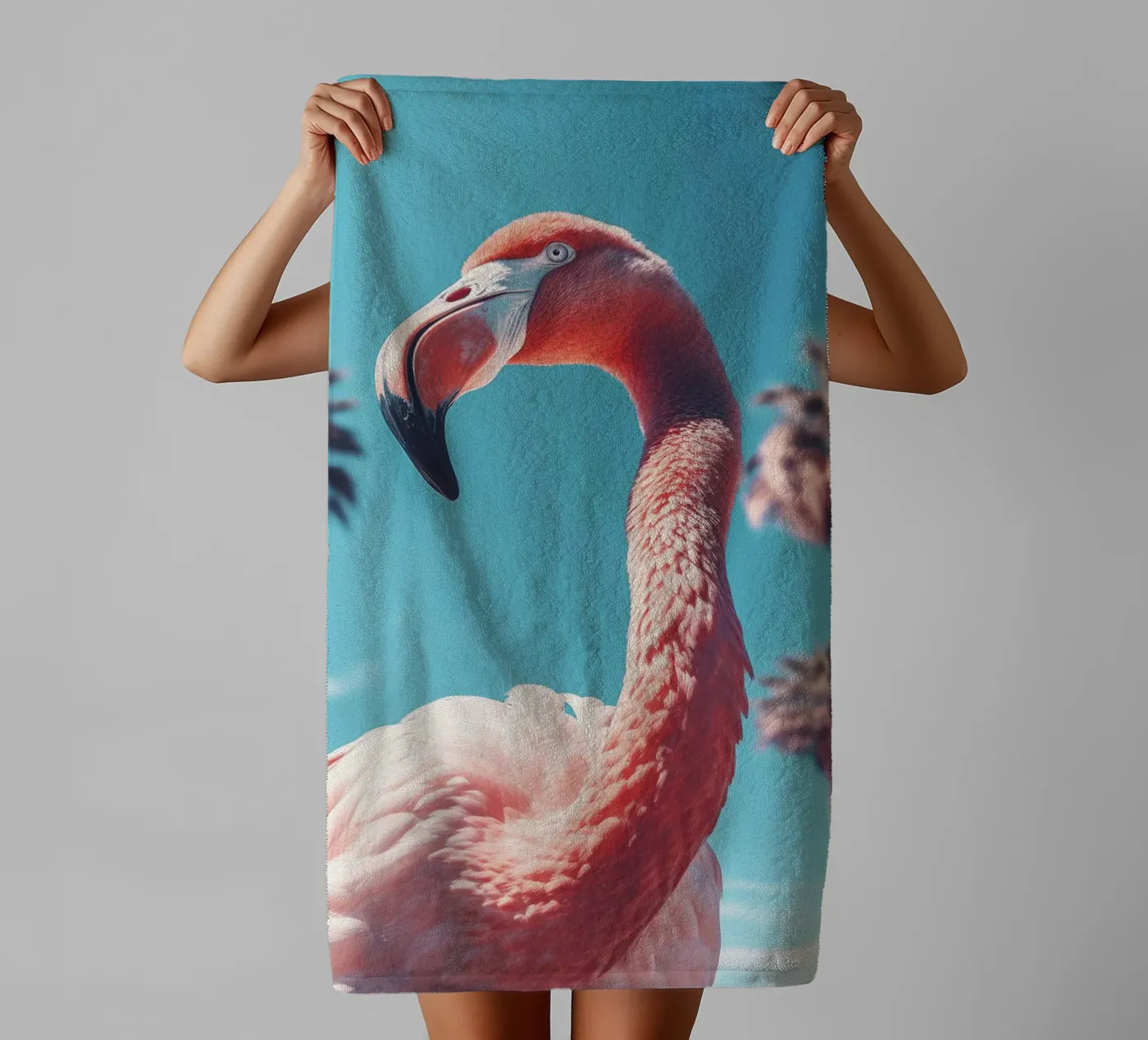 Flamingo badhanddoek van treechild