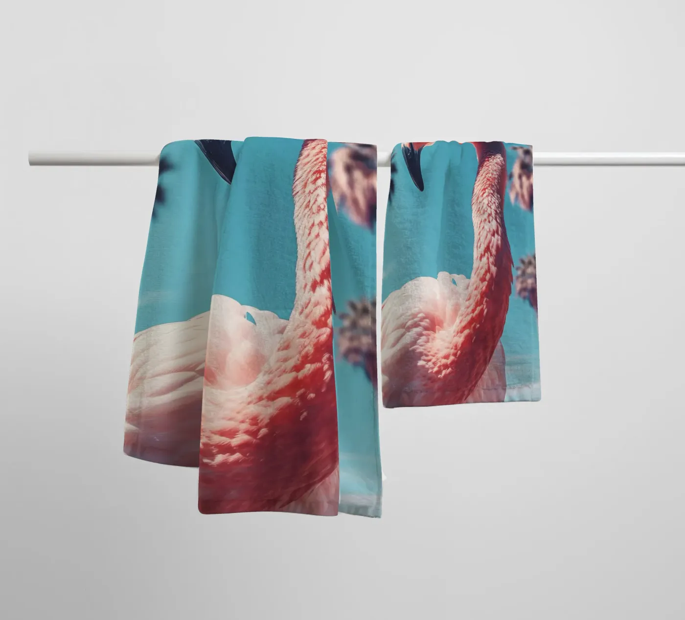Flamingo badhanddoek van treechild