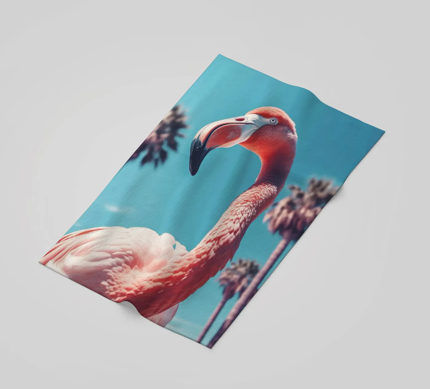 Flamingo beach towel by treechild