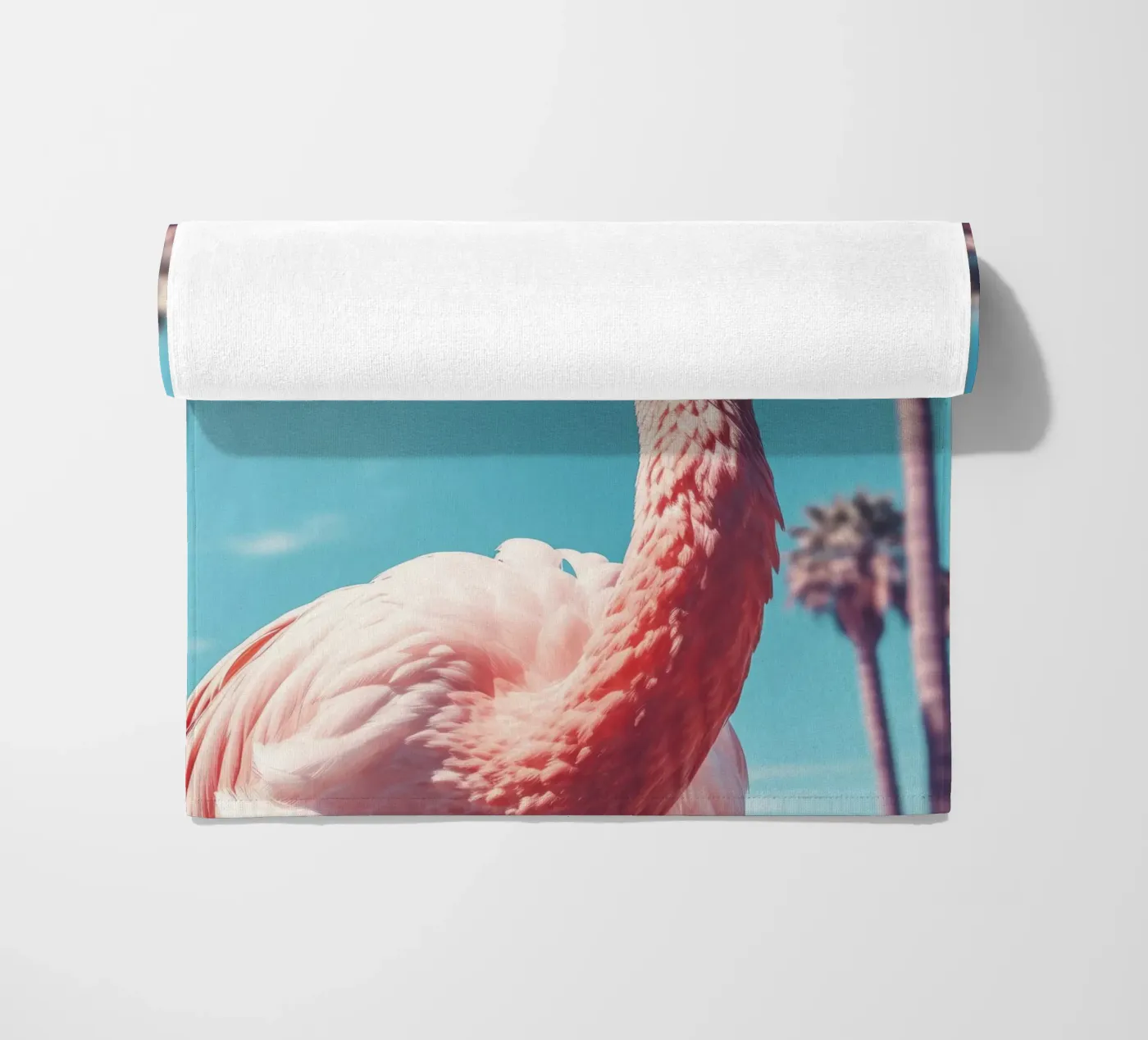 Flamingo beach towel by treechild