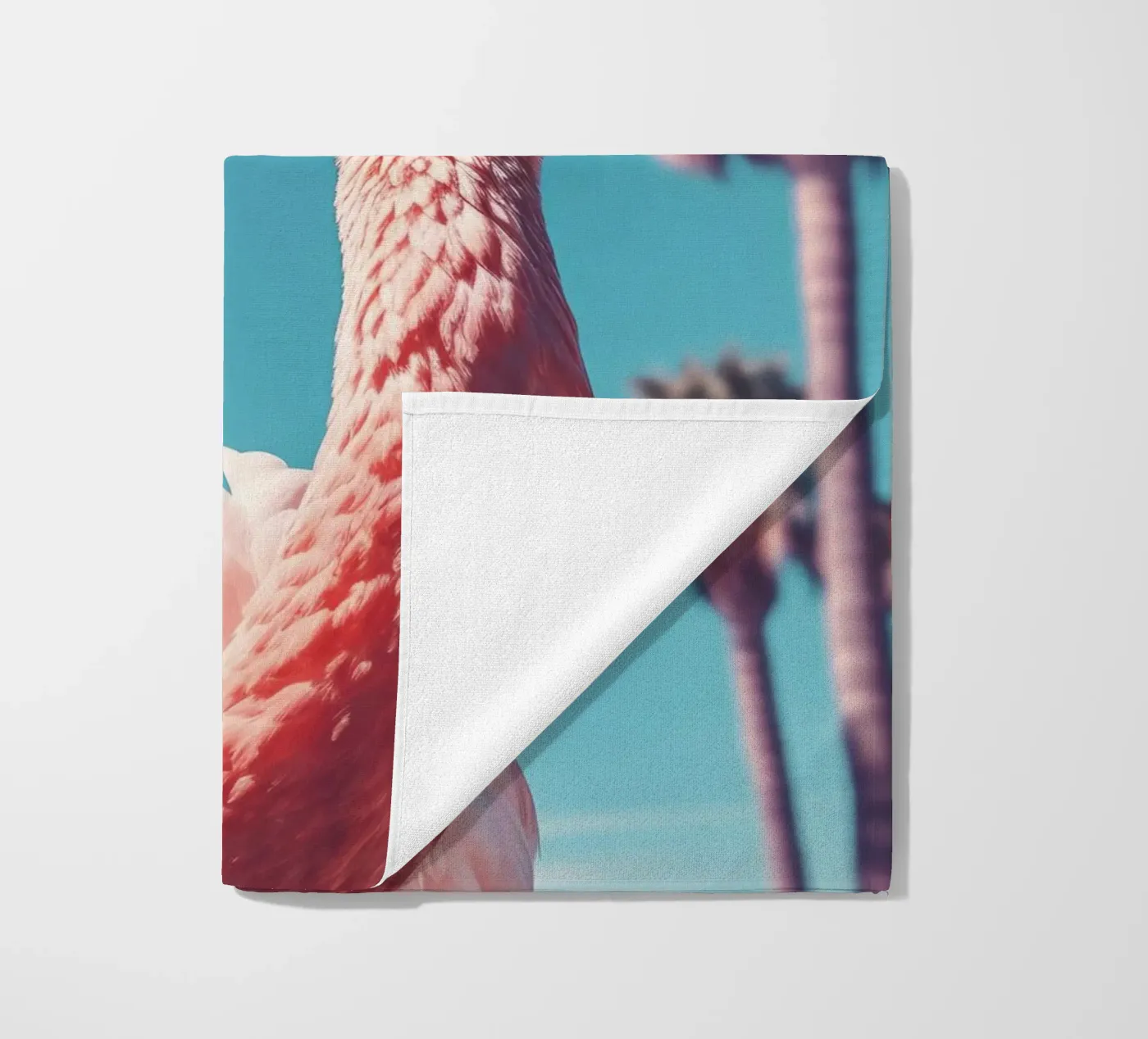 Flamingo beach towel by treechild