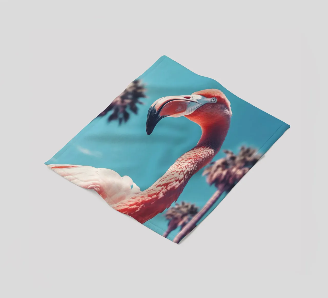 Flamingo Fleecedecke von treechild
