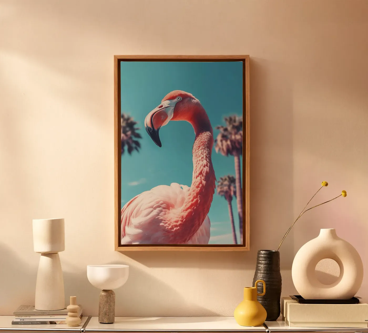 Flamingo canvas van treechild
