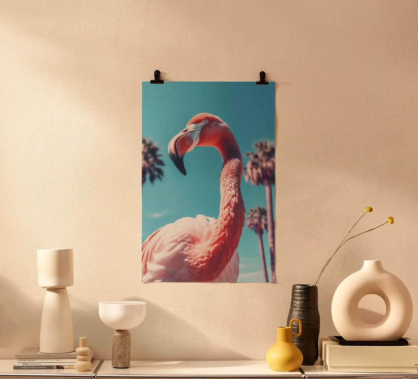 Flamingo poster van treechild