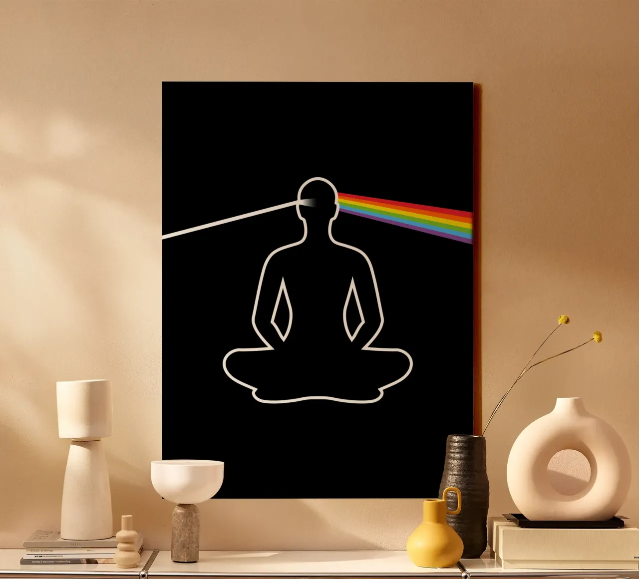 Dark Side of The Mind canvas with Floater frame by Mariel Toigo