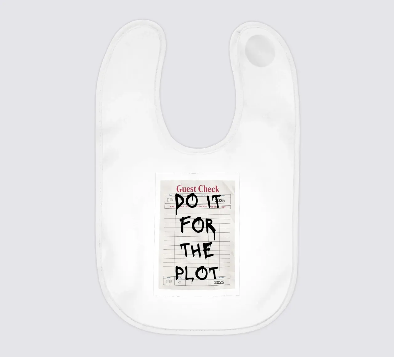Do It For The Plot - Motivationszitat-Poster Babylätzchen von vintagepod