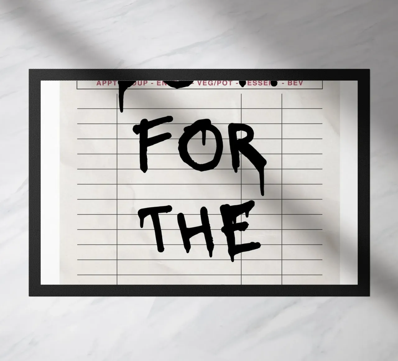 Do It For The Plot - Motivationszitat-Poster Fußmatte von vintagepod