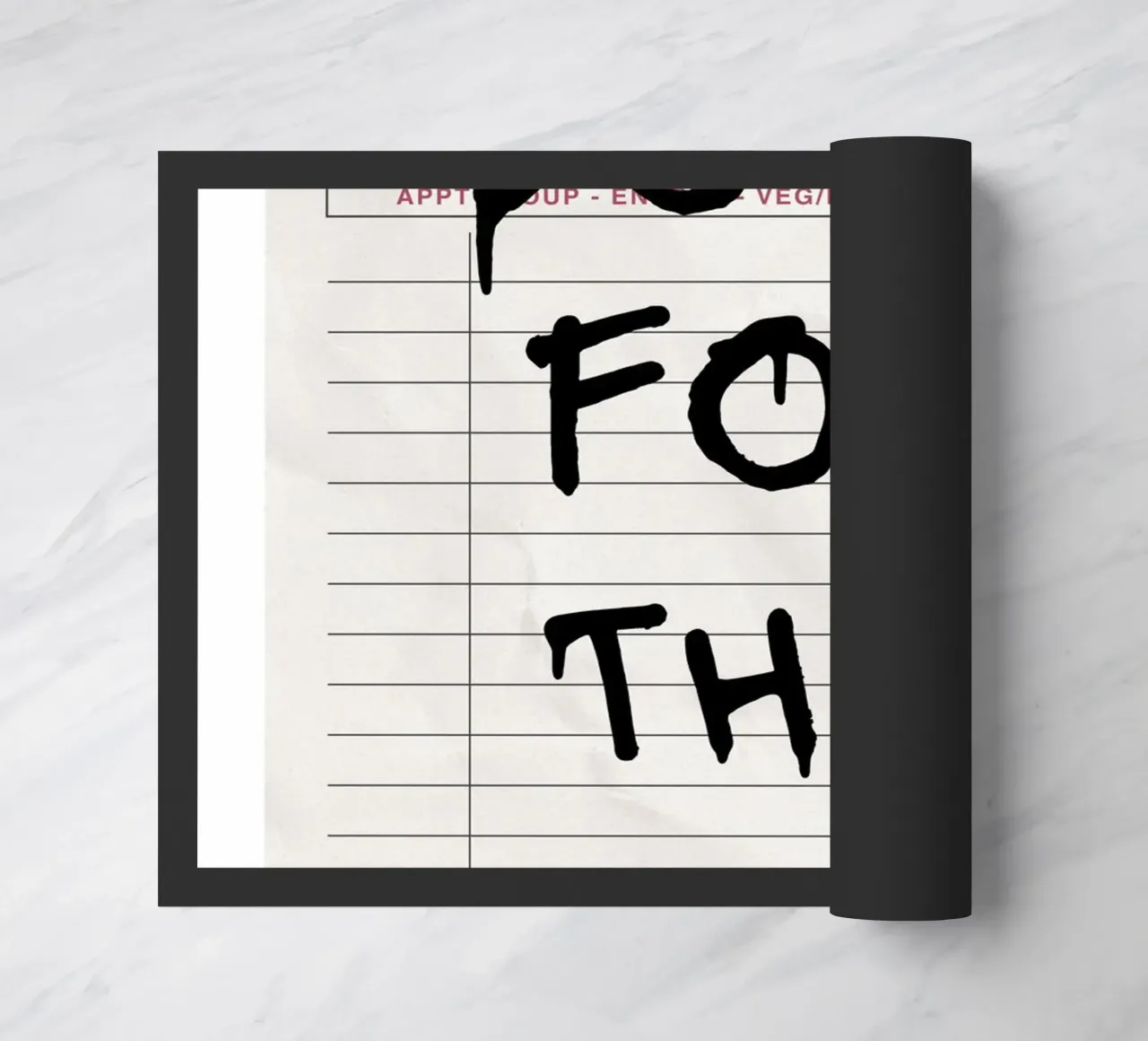 Do It For The Plot - Motivationszitat-Poster Fußmatte von vintagepod