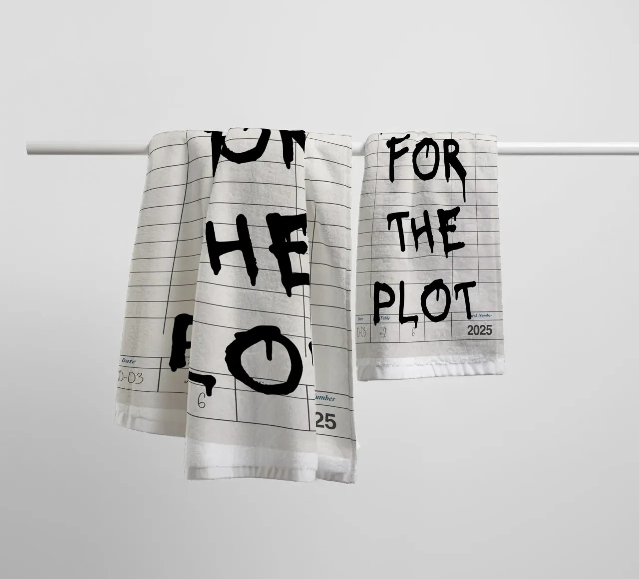 Do It For The Plot - Motivationszitat-Poster Handtuch von vintagepod