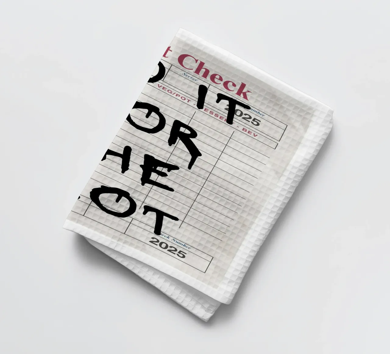 Do It For The Plot - Motivationszitat-Poster Geschirrtuch von vintagepod